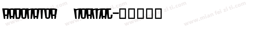 Radonator  Normal字体转换